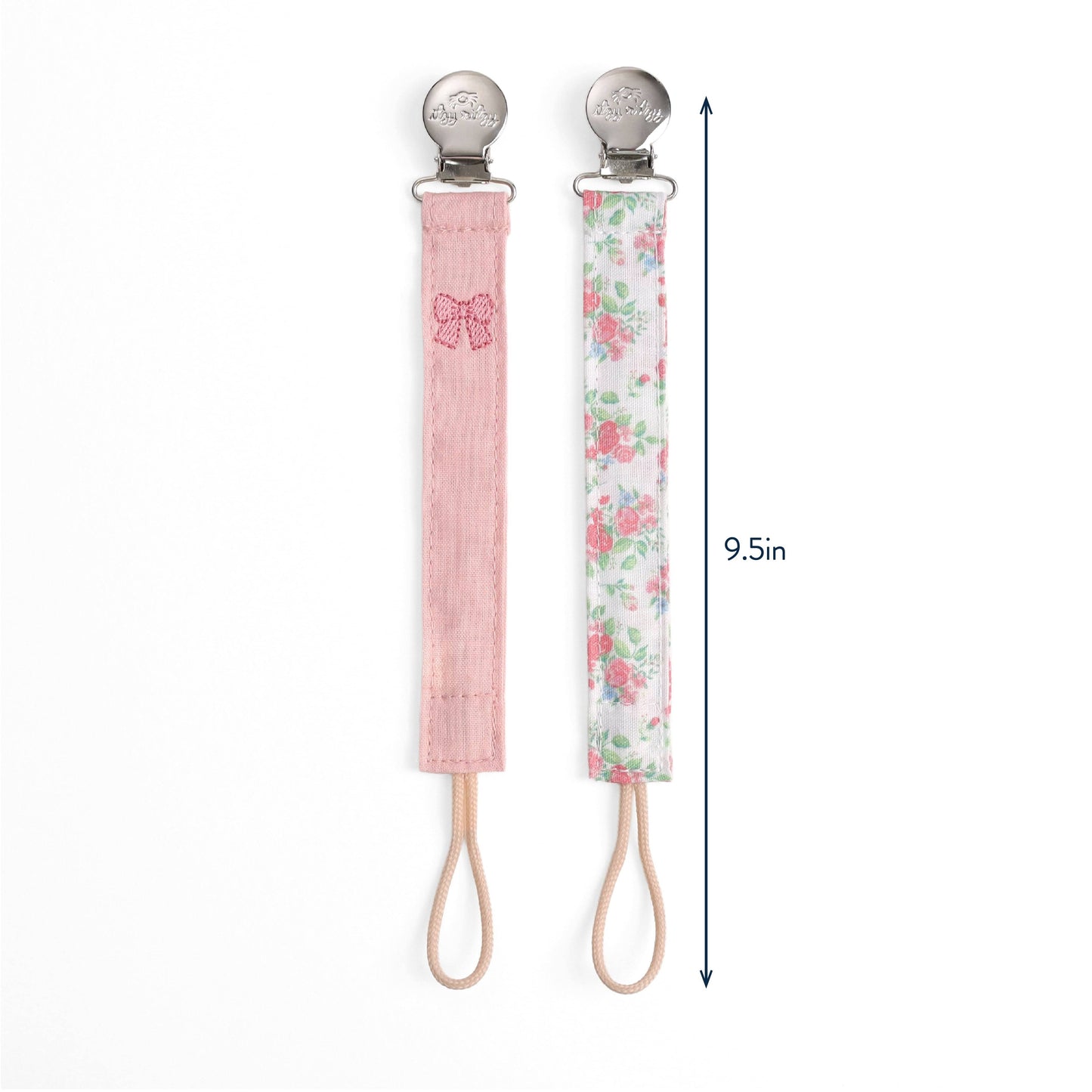 Itzy Ritzy Itzy Clip Fabric Pacifier Strap - Bow