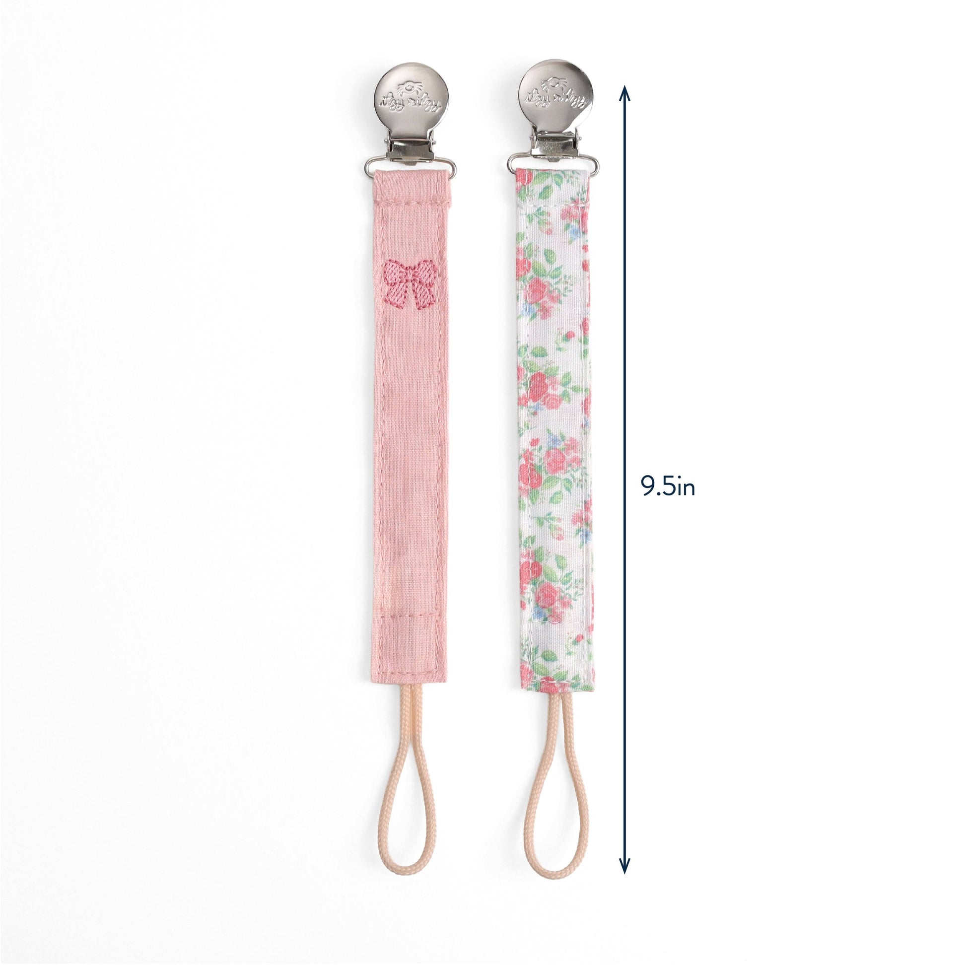 Itzy Ritzy Itzy Clip Fabric Pacifier Strap - Bow
