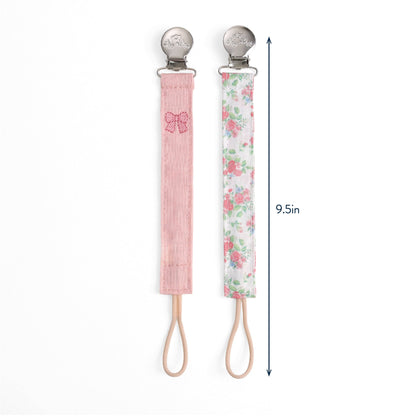 Itzy Ritzy Itzy Clip Fabric Pacifier Strap - Bow