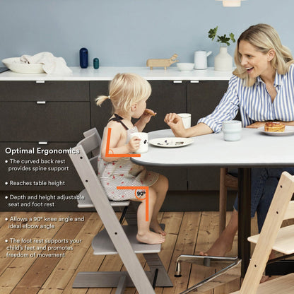 Stokke Tripp Trapp High Chair2 and Cushion with Stokke Tray - Black / Anthracite / Black - 706700