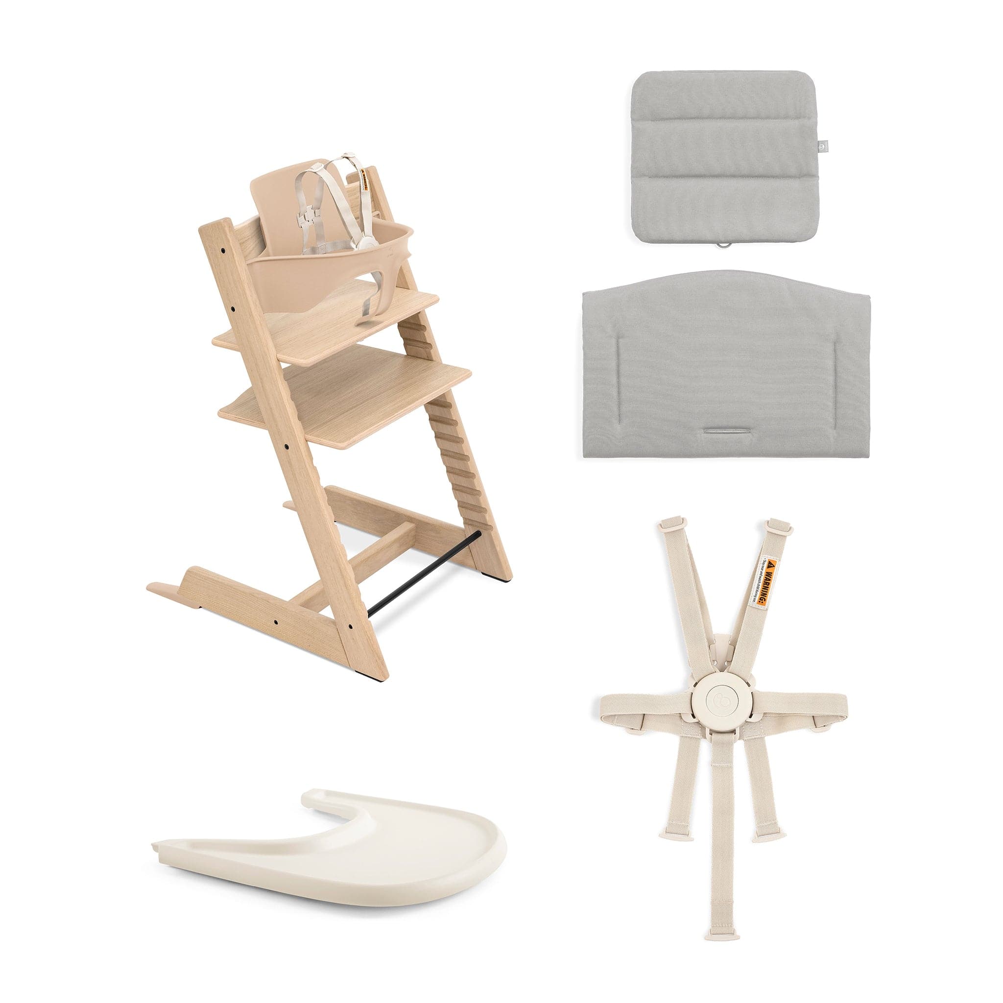 Stokke Tripp Trapp High Chair2 and Cushion with Stokke Tray - Oak
