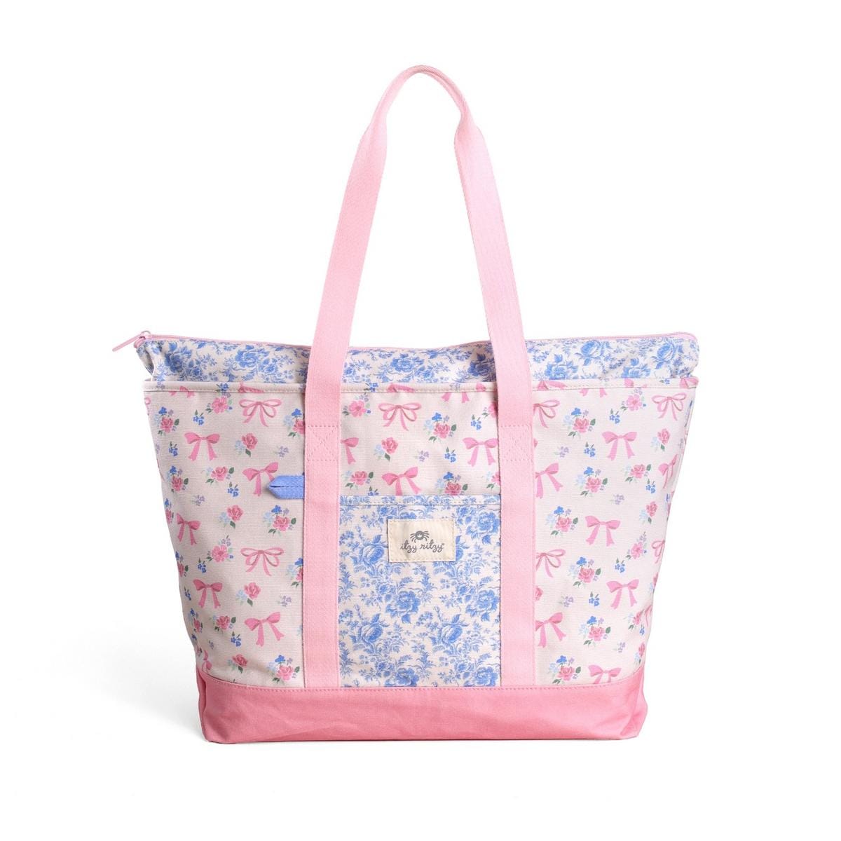 Itzy Ritzy Itzy Explorer Canvas Tote Bag - Ribbons & Roses - 159391870