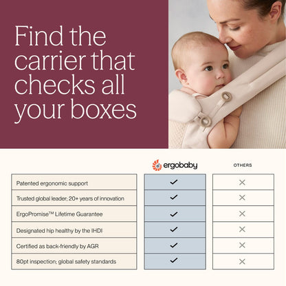 Ergobaby Lift Hip Seat Baby Carrier - Pearl Grey