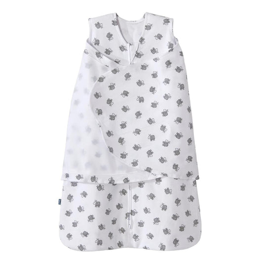 Halo 100% Cotton Swaddle TOG 1.5 - White Lamb Scribble (Newborn) - 4131-HALO