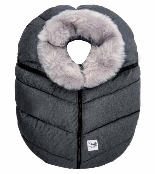 7 A.M. Car Seat Cocoon - Heather Grey Dark - CSC-HGDF