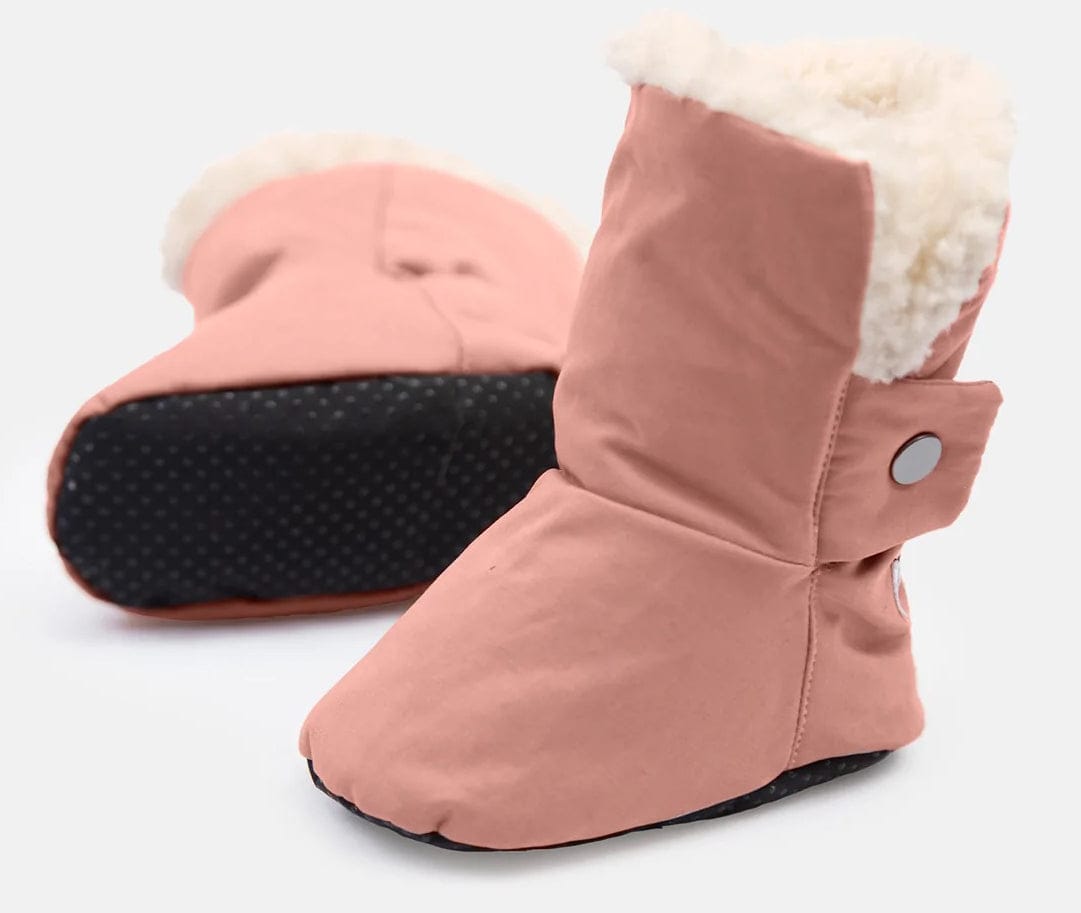 7 A.M. Enfant Baby Booties - Benji - Rose Dawn, 6-12M - BT80-D2-ROD