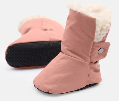 7 A.M. Enfant Baby Booties - Benji - Rose Dawn, 6-12M - BT80-D2-ROD