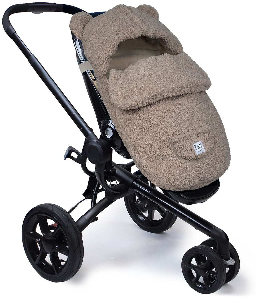 7 A.M. Enfant BebePOD Footmuff - Teddy - Oatmeal Teddy (0-9m) - POD90S-TEDO