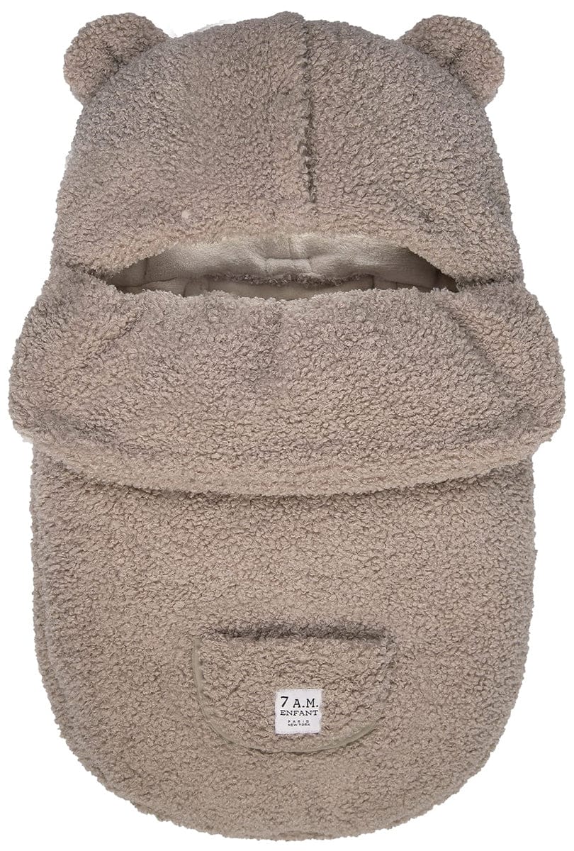 7 A.M. Enfant BebePOD Footmuff - Teddy - Oatmeal Teddy (0-9m) - POD90S-TEDO
