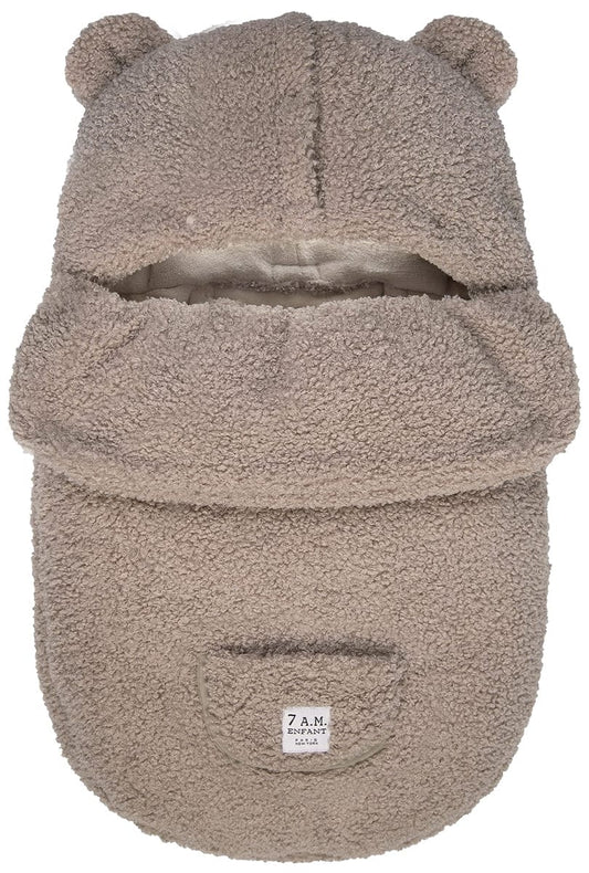 7 A.M. Enfant BebePOD Footmuff - Teddy - Oatmeal Teddy (0-9m) - POD90S-TEDO