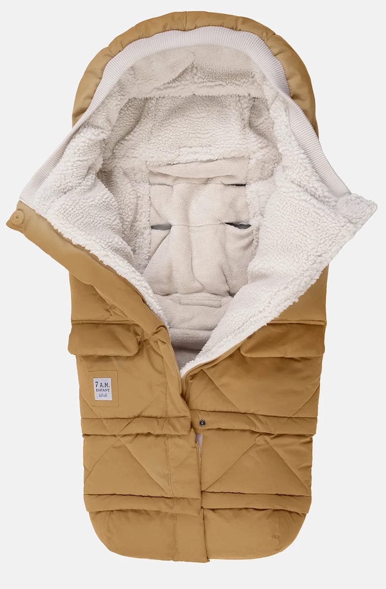 7 A.M. Enfant Blanket 212 Evolution Footmuff - Cognac Quilted - B212E-COQ
