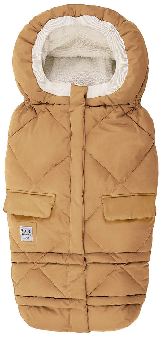 7 A.M. Enfant Blanket 212 Evolution Footmuff - Cognac Quilted - B212E-COQ