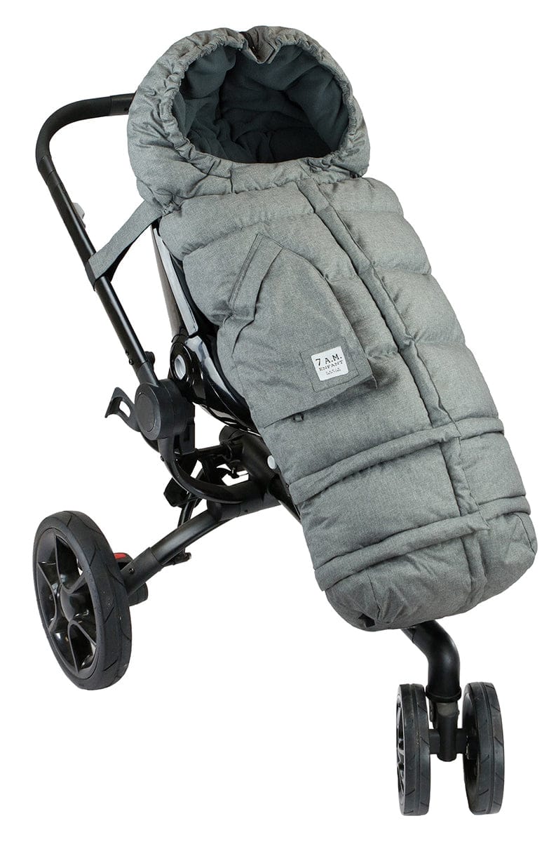7 A.M. Enfant Blanket 212 Evolution Footmuff - Heather Gray - B212E-HG