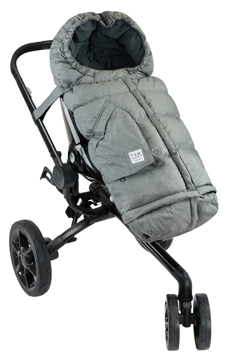 7 A.M. Enfant Blanket 212 Evolution Footmuff - Heather Gray - B212E-HG