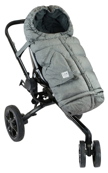 7 A.M. Enfant Blanket 212 Evolution Footmuff - Heather Gray - B212E-HG