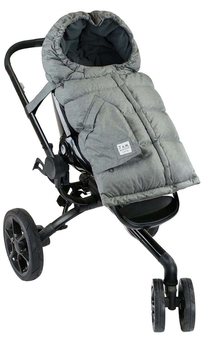 7 A.M. Enfant Blanket 212 Evolution Footmuff - Heather Gray - B212E-HG