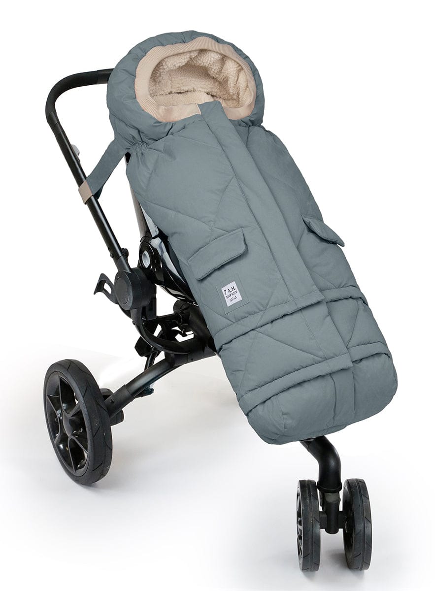 7 A.M. Enfant Blanket 212 Evolution Footmuff - Mirage Blue Quilted - B212E-MIQ