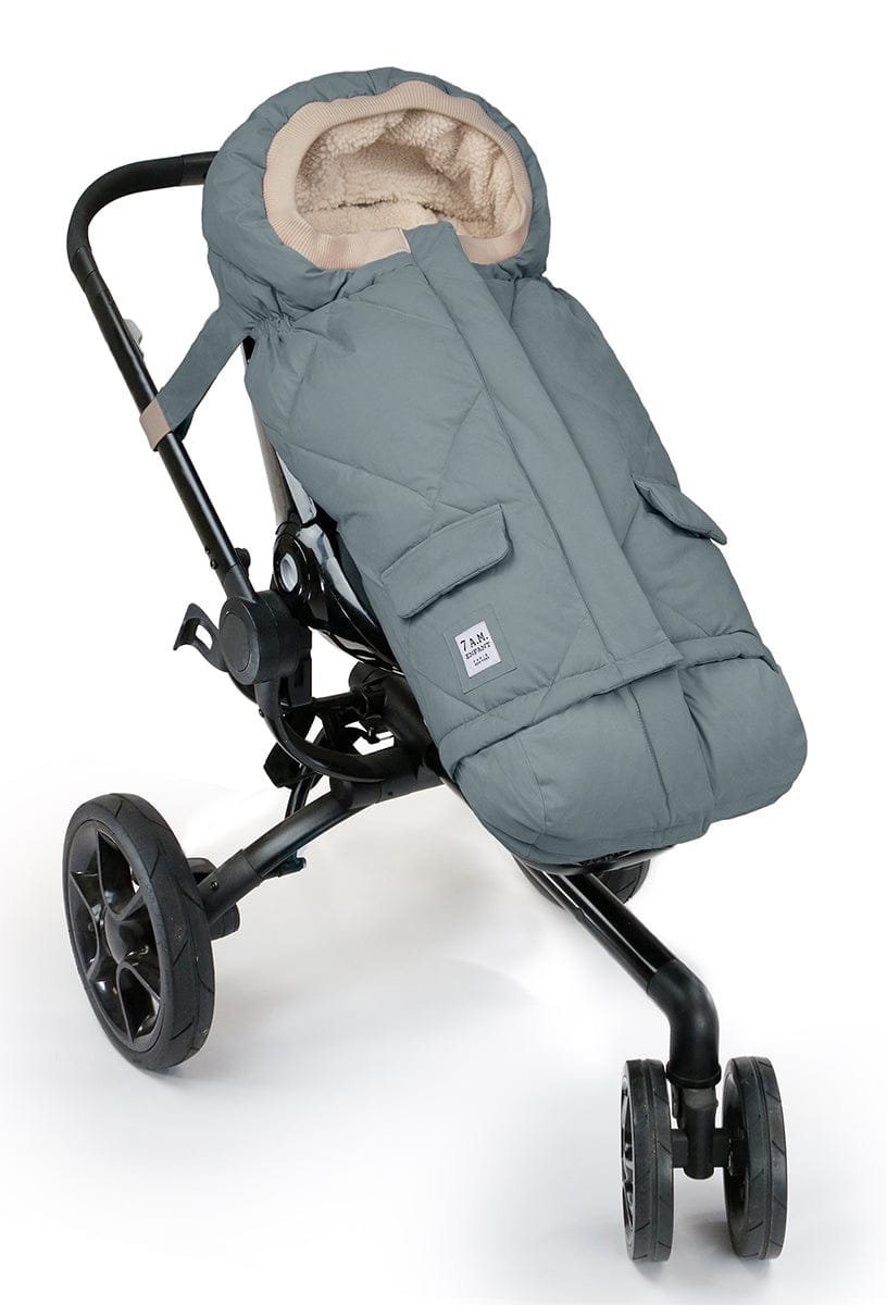 7 A.M. Enfant Blanket 212 Evolution Footmuff - Mirage Blue Quilted - B212E-MIQ