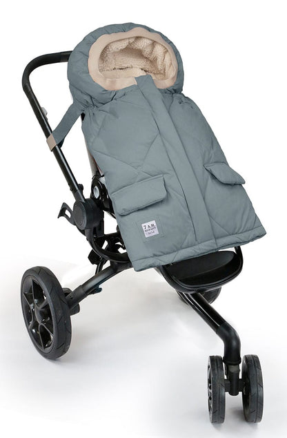 7 A.M. Enfant Blanket 212 Evolution Footmuff - Mirage Blue Quilted - B212E-MIQ