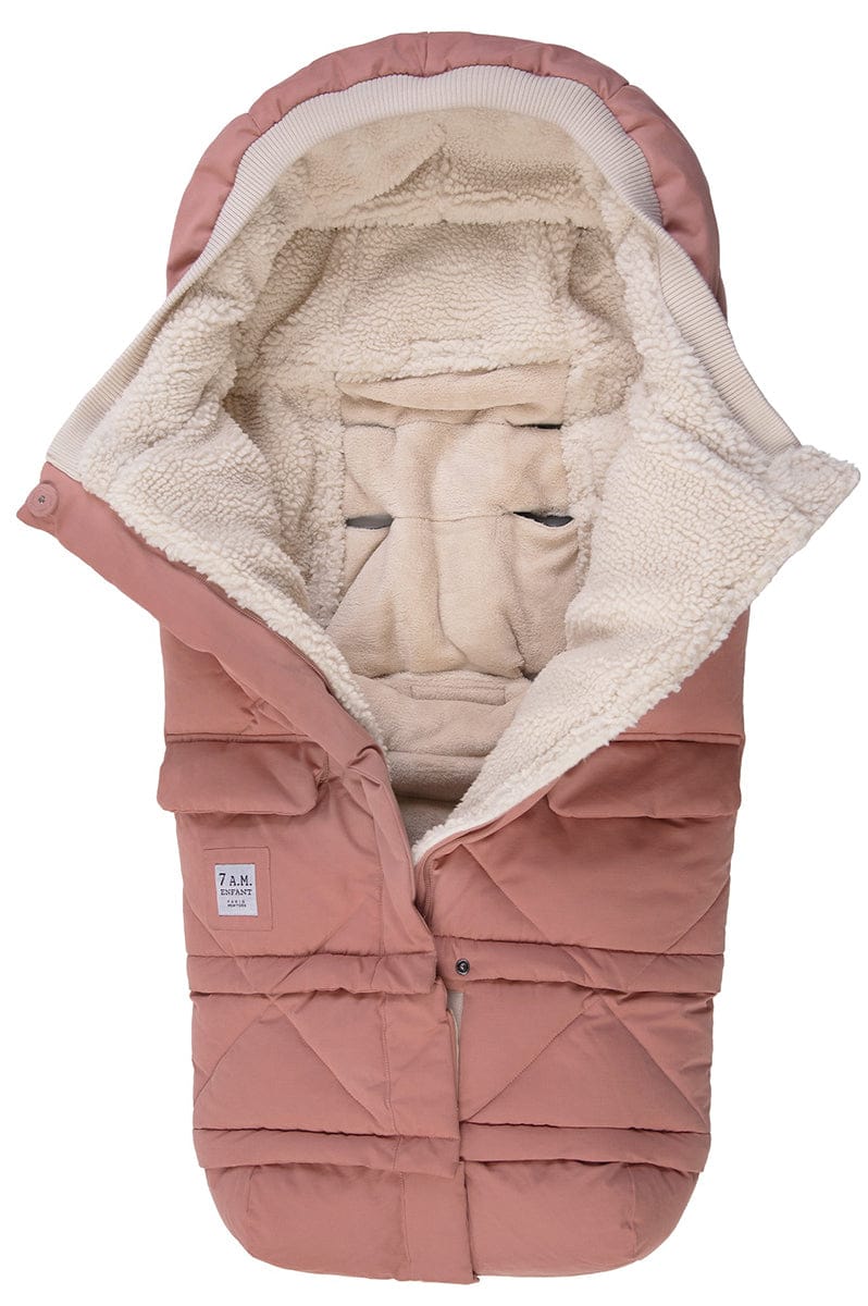 7 A.M. Enfant Blanket 212 Evolution Footmuff - Rose Dawn Quilted - B212E-ROQ