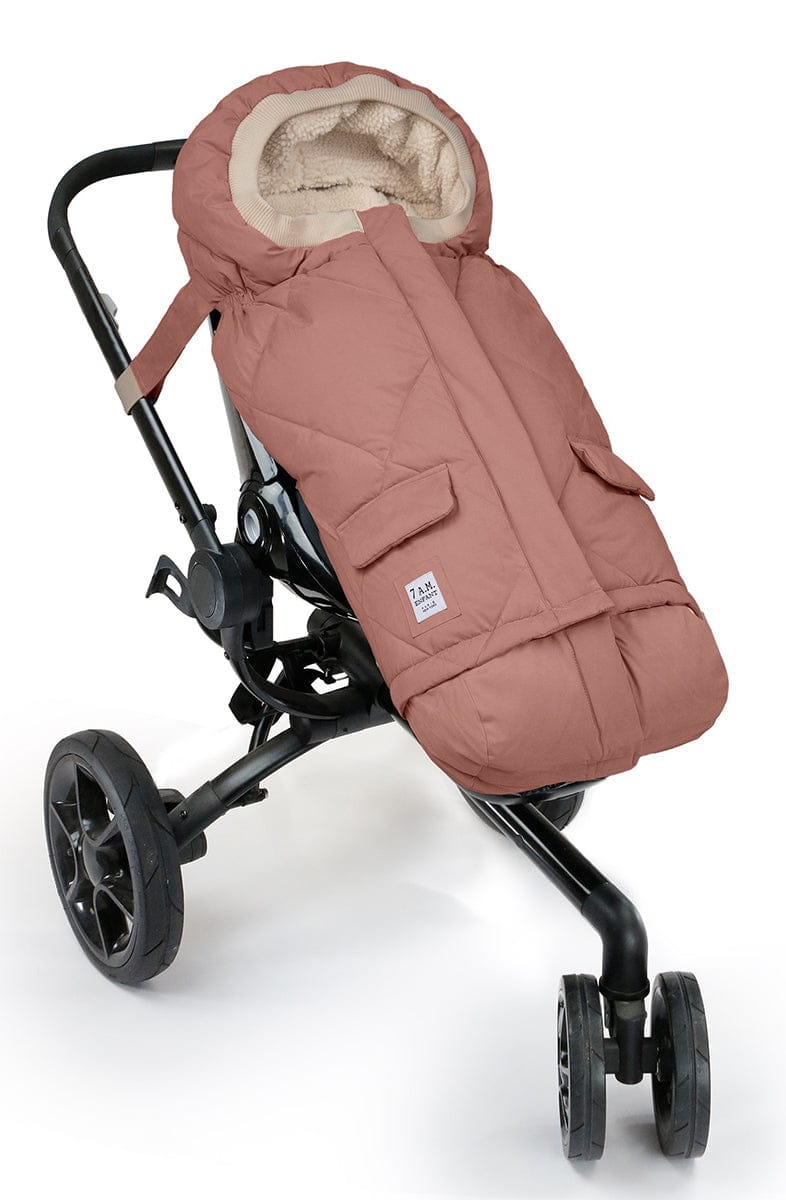 7 A.M. Enfant Blanket 212 Evolution Footmuff - Rose Dawn Quilted - B212E-ROQ