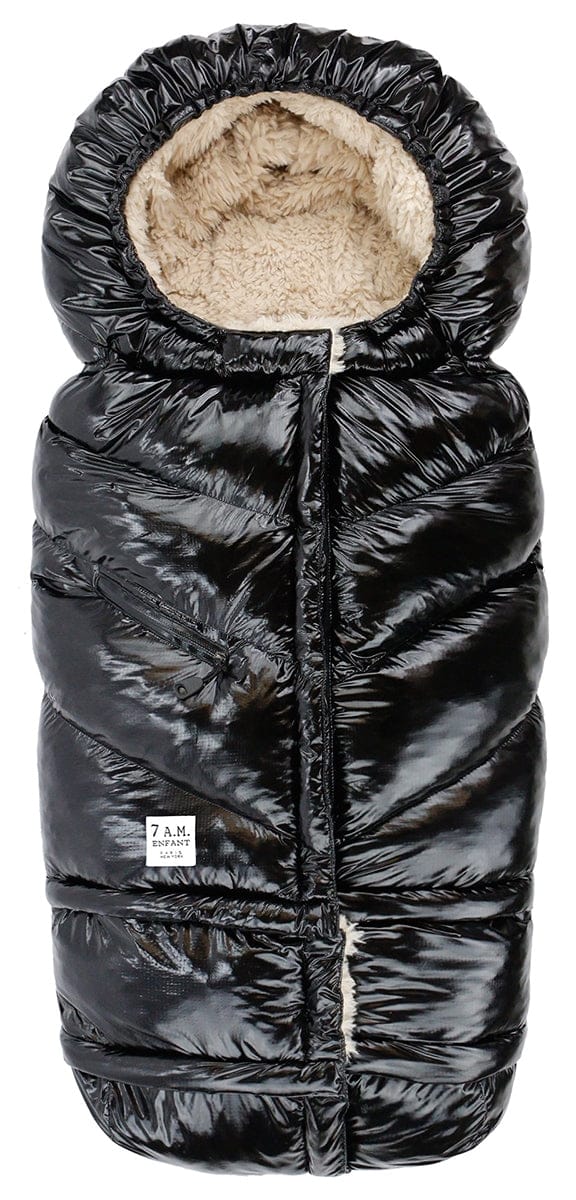 7 A.M. Enfant Blanket 212 Evolution Polar Footmuff - Black Polar - B212E-BKP