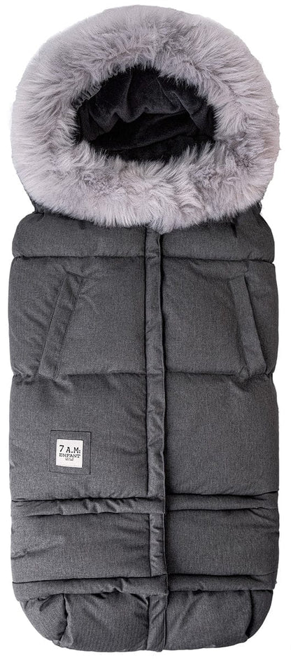 7 A.M. Enfant Blanket 212 Evolution Tundra Footmuff - Heather Grey Dark - B212E-HGDF