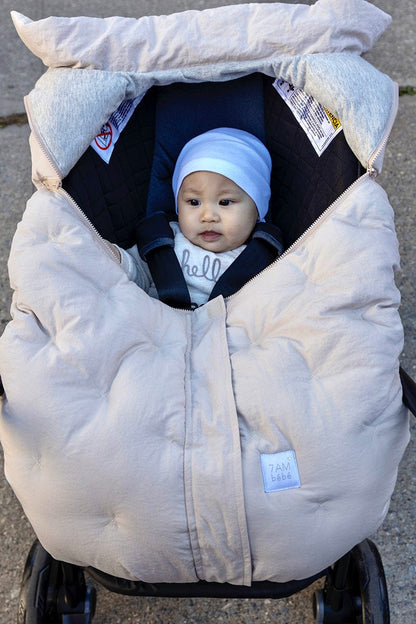 7 A.M. Enfant Car Seat Cocoon Bebe - Airy - Brush Beige - CSC-BRU