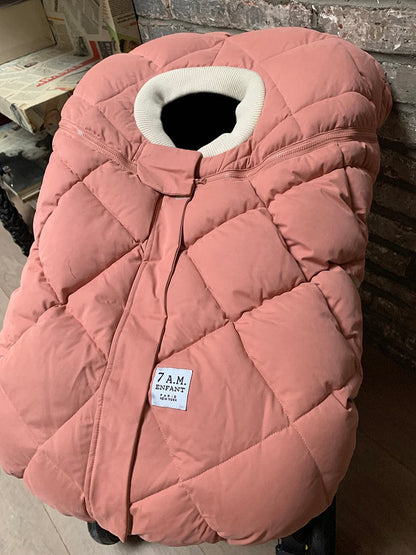 7 A.M. Enfant Cocoon Car Seat Cover - Benji - Rose Dawn Quilted - CSC-ROQ