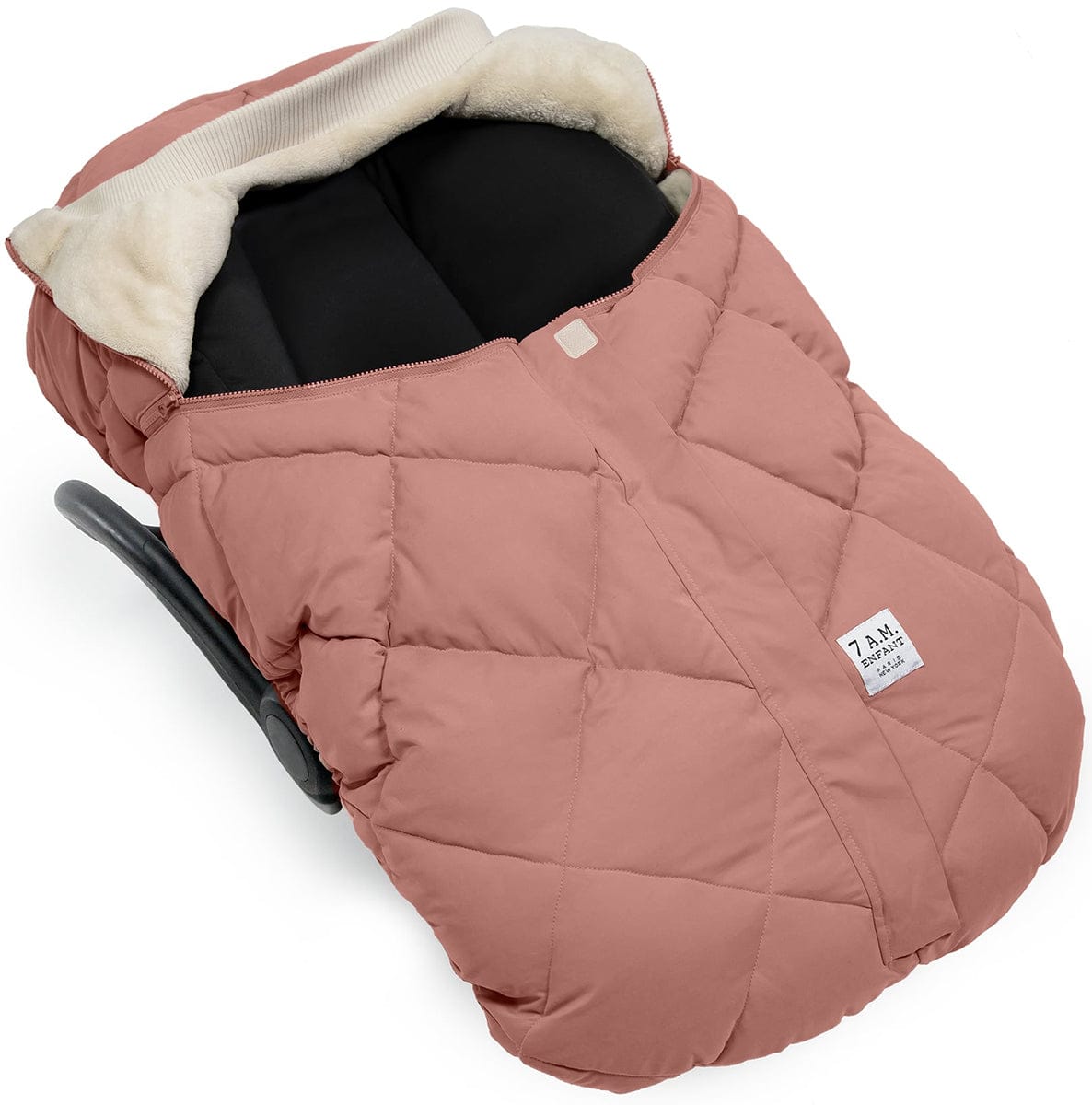 7 A.M. Enfant Cocoon Car Seat Cover - Benji - Rose Dawn Quilted - CSC-ROQ
