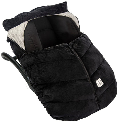 7 A.M. Enfant Cocoon Car Seat Cover - Black Velour - CSC-BVL