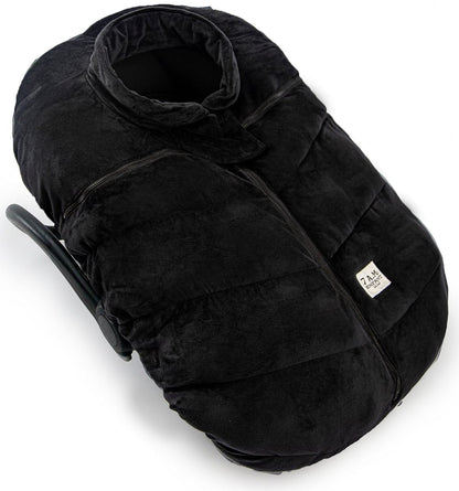 7 A.M. Enfant Cocoon Car Seat Cover - Black Velour - CSC-BVL