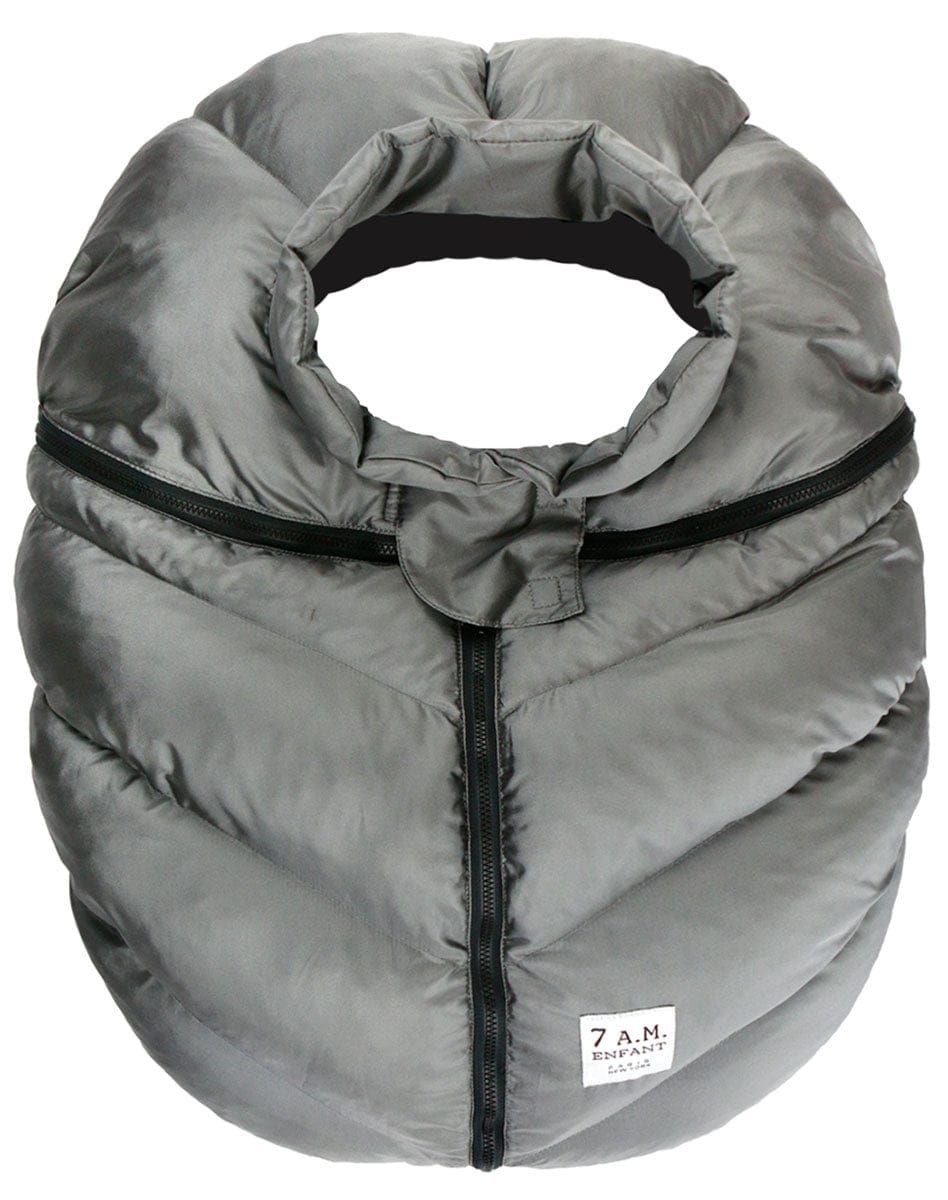 7 A.M. Enfant Cocoon Car Seat Cover - Metallic Grey - csc-mgr