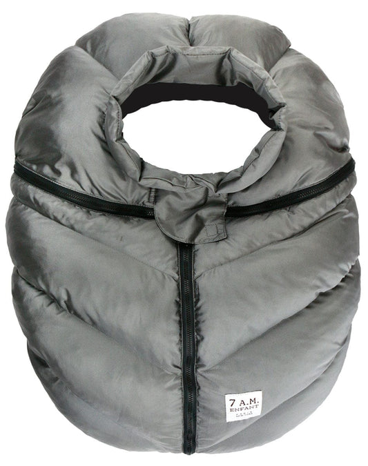 7 A.M. Enfant Cocoon Car Seat Cover - Metallic Grey - csc-mgr