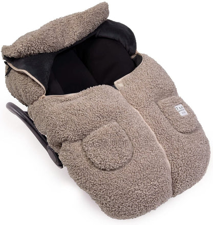 7 A.M. Enfant Cocoon Car Seat Cover - Teddy - Oatmeal Teddy - CSC-TEDO