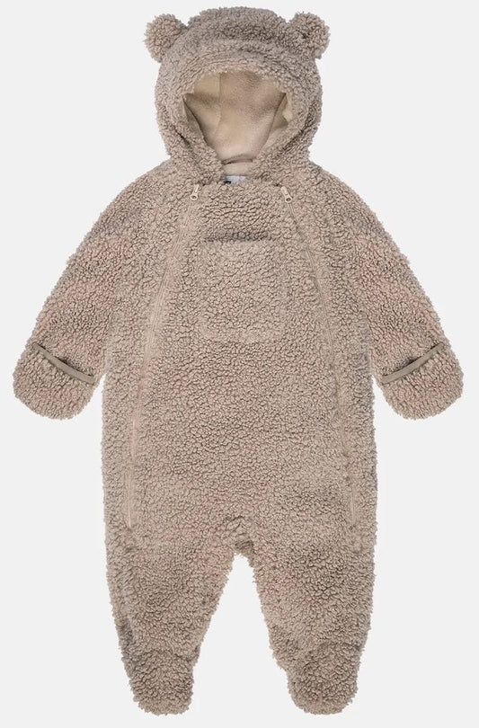 7 A.M. Enfant Jumpsuit - Teddy - Oatmeal (3-6M) - SSB90-B-TEDO