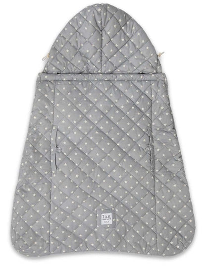 7 A.M. Enfant K-Poncho Baby Carrier Cover - Grey Stars - KP50-PGS