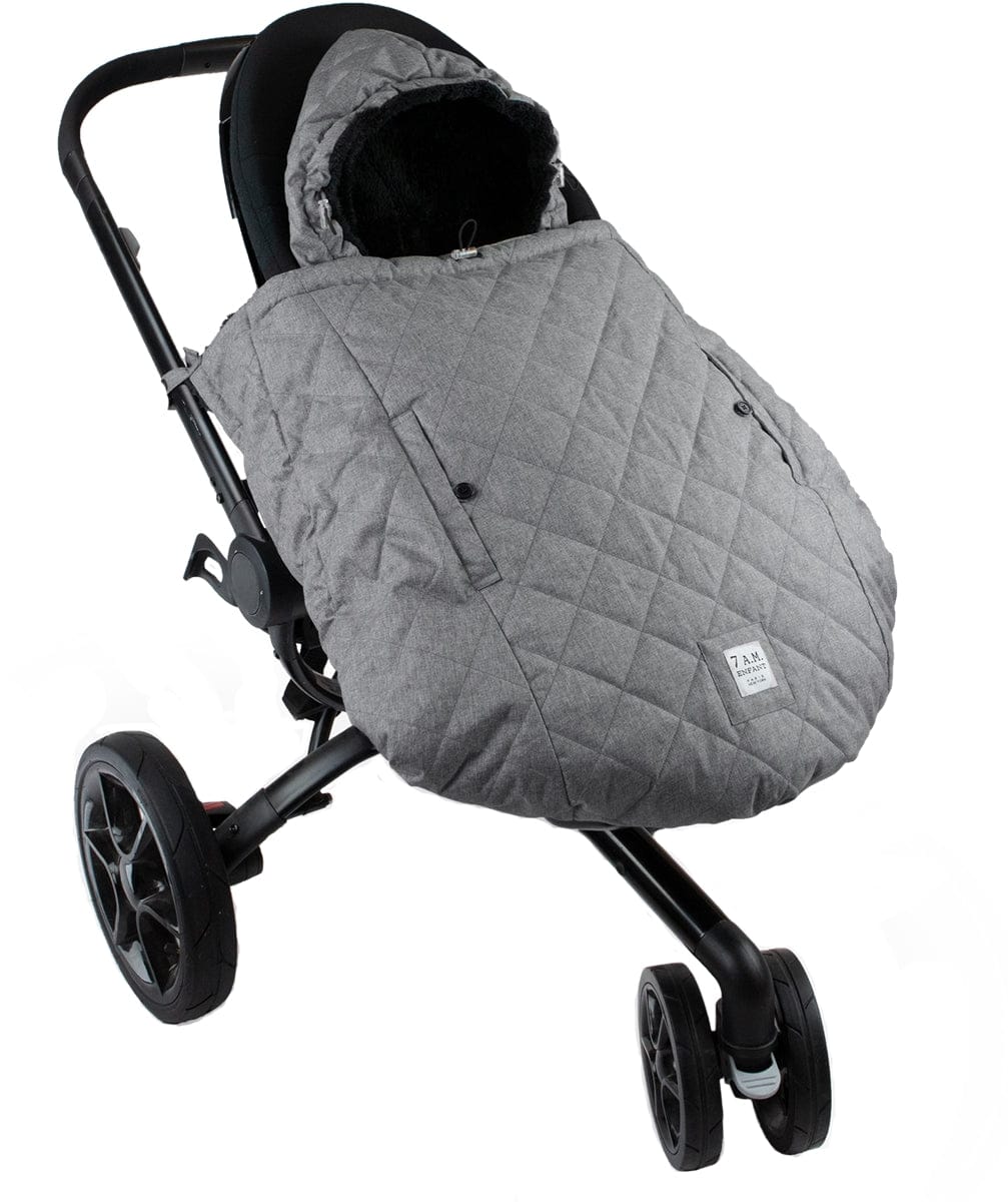7 A.M. Enfant K-Poncho Baby Carrier Cover - Heather Grey - KP50-HGP