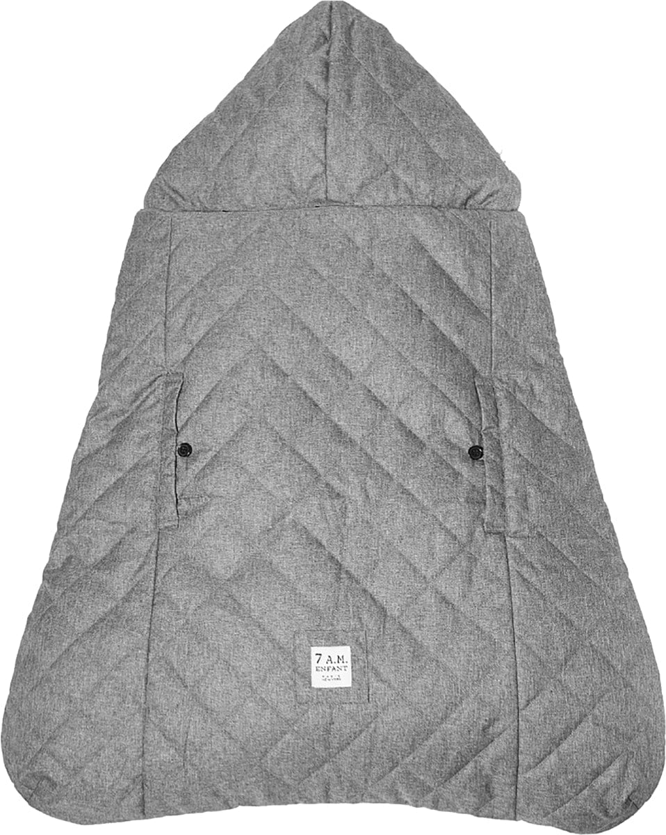 7 A.M. Enfant K-Poncho Baby Carrier Cover - Heather Grey - KP50-HGP