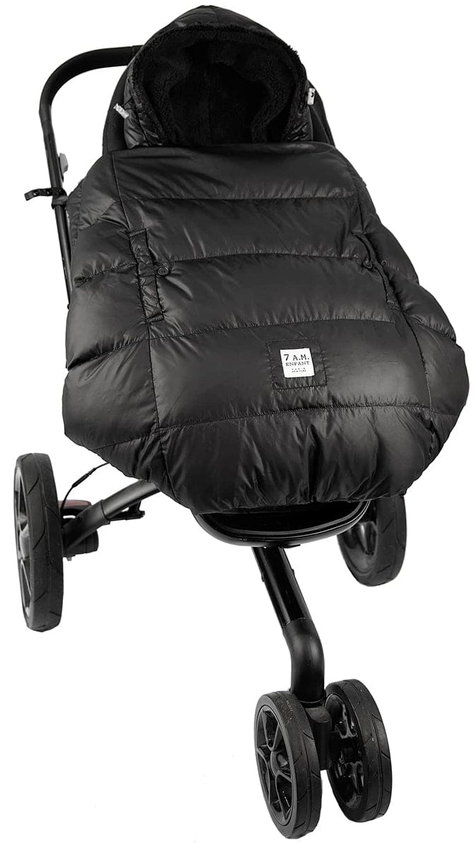 7 A.M. Enfant K Poncho Carrier Cover Heavyweight - Black (0-3T) - KP200-BP