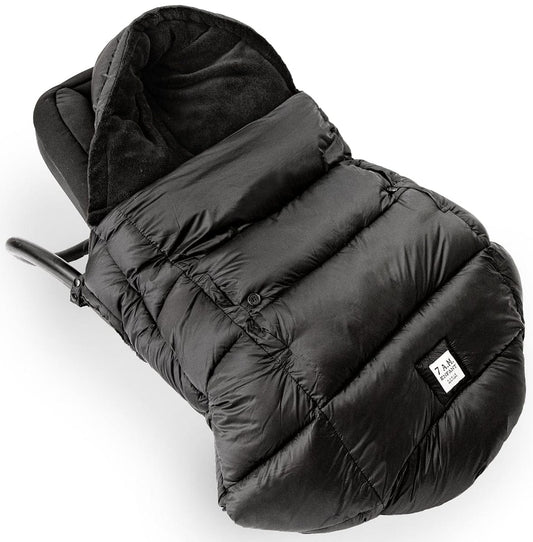 7 A.M. Enfant K Poncho Carrier Cover Heavyweight - Black (0-3T) - KP200-BP