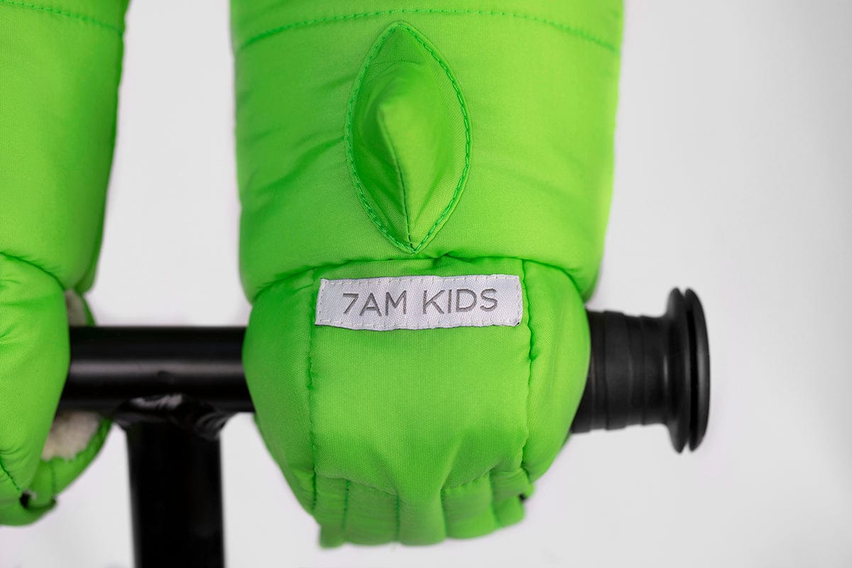 7 A.M. Enfant KIDS Warmmuffs - Dino - Green (2T-4T) - HMK111-GD