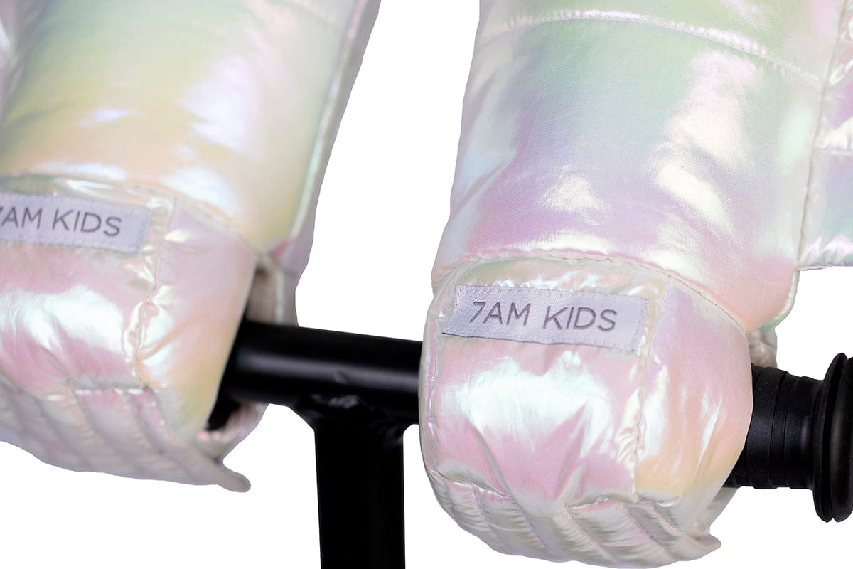 7 A.M. Enfant KIDS Warmmuffs - Wings - Iridescent (2T-4T) - HMK131-IRDW