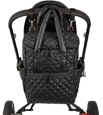 7 A.M. Enfant London Diaper Backpack - Black - VB018-BK