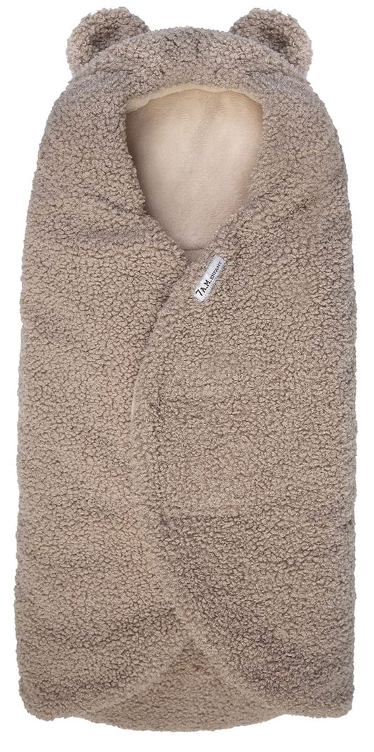 7 A.M. Enfant Nido Bebe Teddy Infant Wrap - Oatmeal Teddy (0-6m) - ND90S-TEDO
