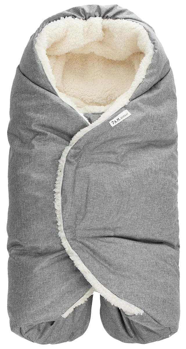 7 A.M. Enfant Nido Cloud Heavyweight Infant Wrap - Core - Heather Grey (0-6m) - ND200S-HG