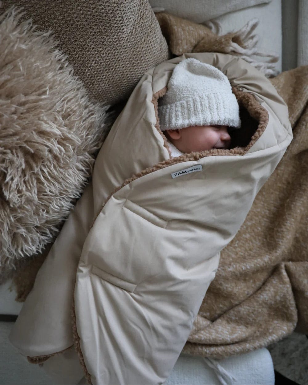 7 A.M. Enfant Nido Wrap - Benji - Oat Cacao - ND80-B1-OATCA