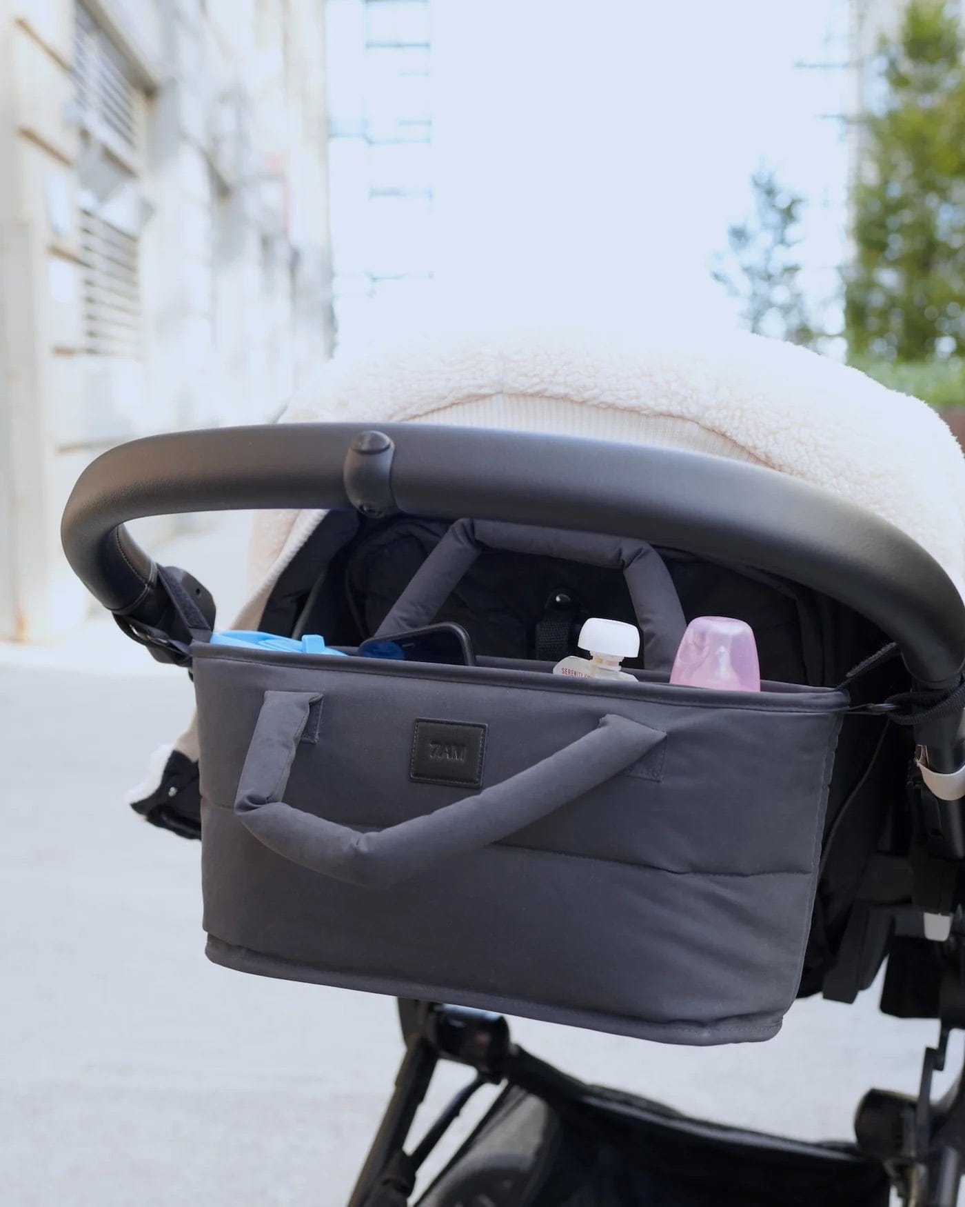 7 A.M. Enfant Romy Stroller Organizer - Smokey - VB023-SMK