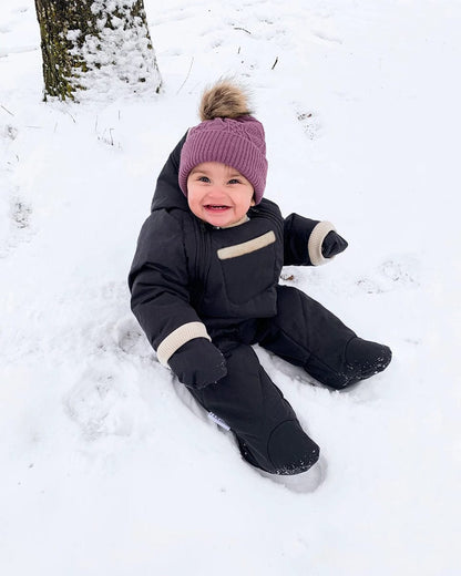 7 A.M. Enfant Snowsuit - Benji - Smokey Quilted (3-6M) - SSB80-B-SMQ