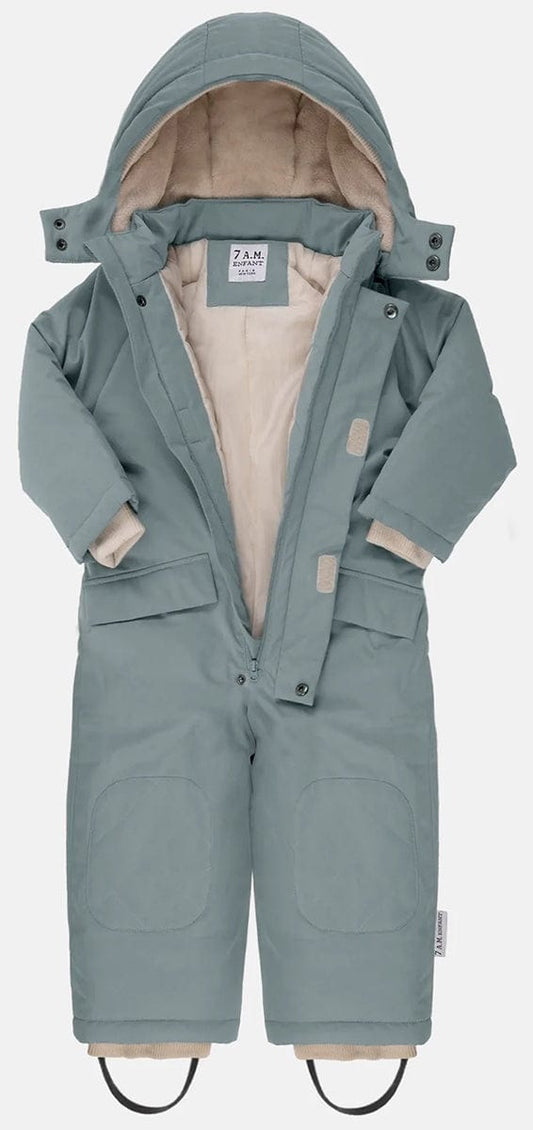7 A.M. Enfant Snowsuit Grand - Benji - Mirage Blue (1-2T) - SSG80-F2-MI